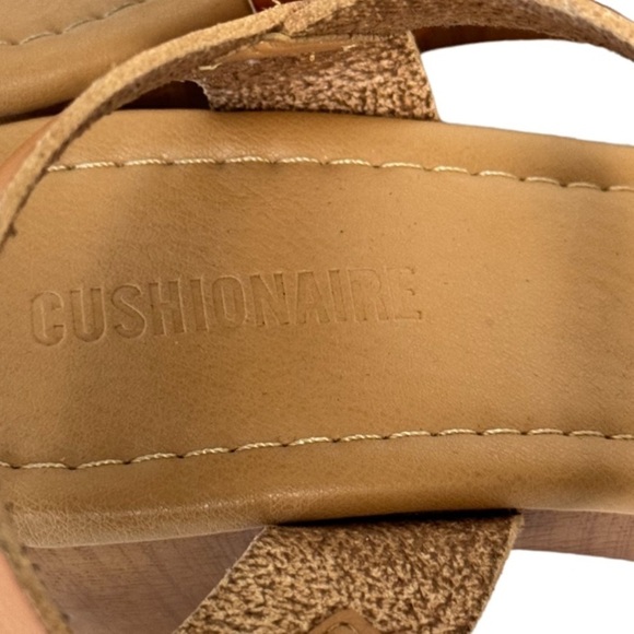 CUSHIONAIRE Women's Sydney Faux Wood Sandal +LiteSole Technology Sz 9.5 Y2K - Picture 8 of 12